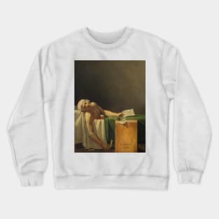 The Death of Marat by Jacques-Louis David Crewneck Sweatshirt